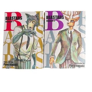 VIZ Media Beastars Manga Volumes 1-2 English Paperback Excellent Paru Itagaki